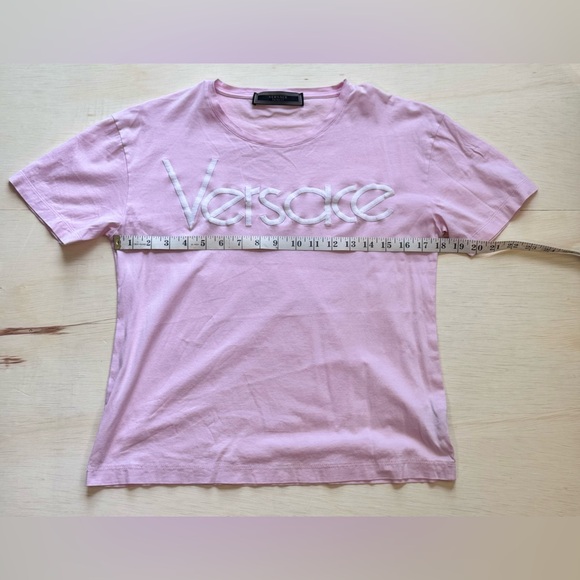 Fun pink and white crew neck tee shirt - Picture 7 of 9